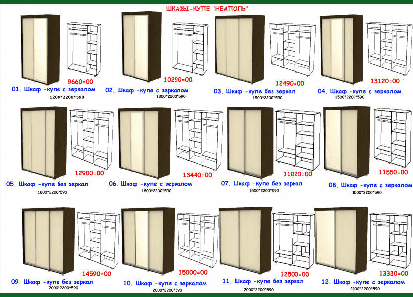 шкаф-купе неаполь в Екатеринбурге