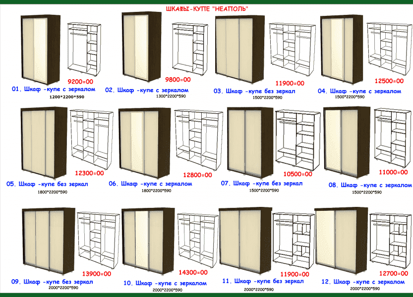 шкаф-купе неаполь в Екатеринбурге