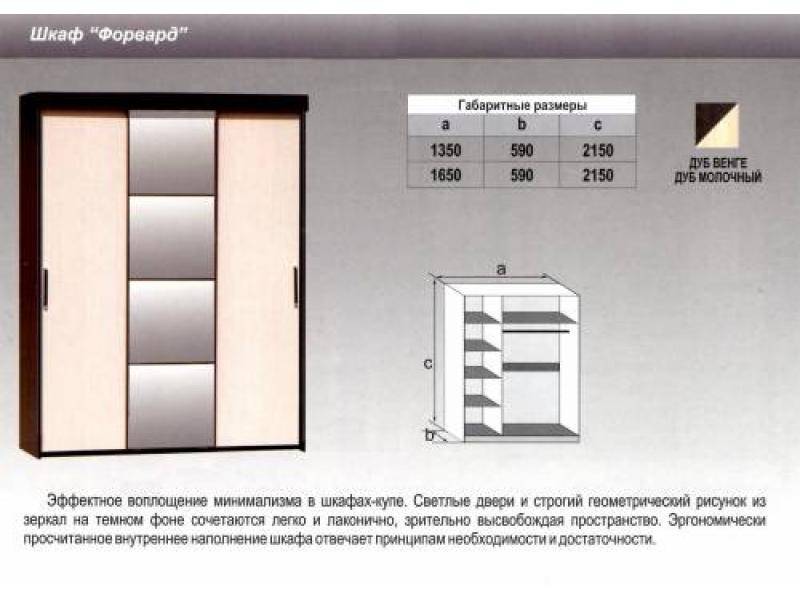 шкаф - купе форвард в Екатеринбурге