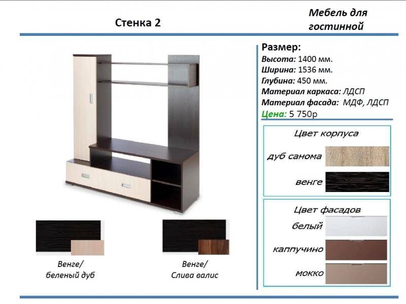 гостиная стенка 2 в Екатеринбурге