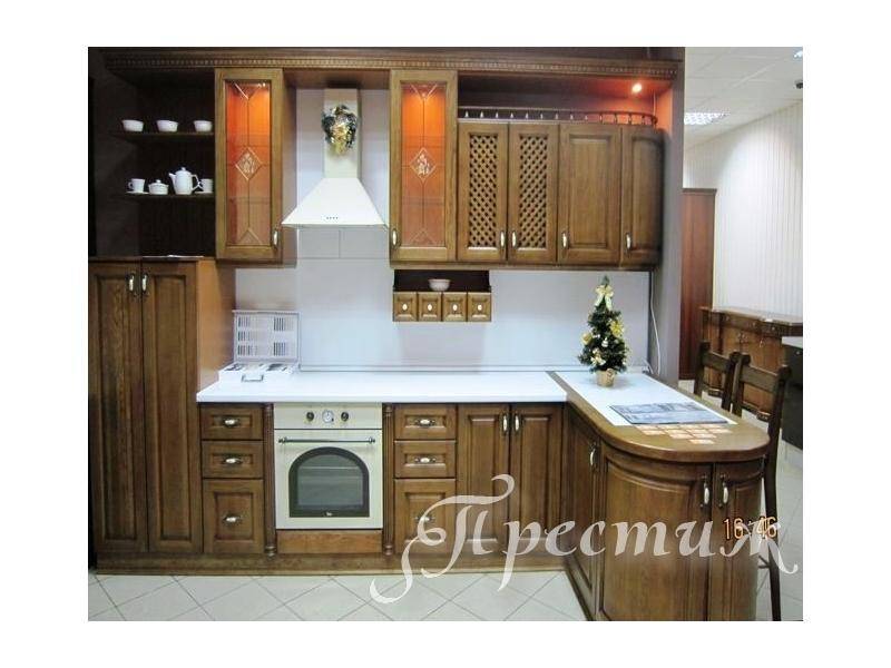 кухня из массива дерева prestij в Екатеринбурге