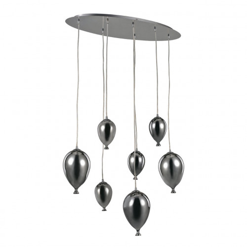 подвесная люстра ideal lux clown sp7 cromo в Екатеринбурге