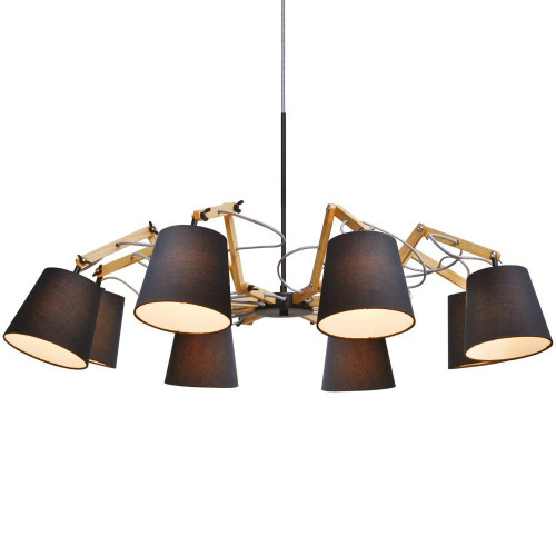 подвесная люстра arte lamp pinoccio a5700lm-8bk в Екатеринбурге