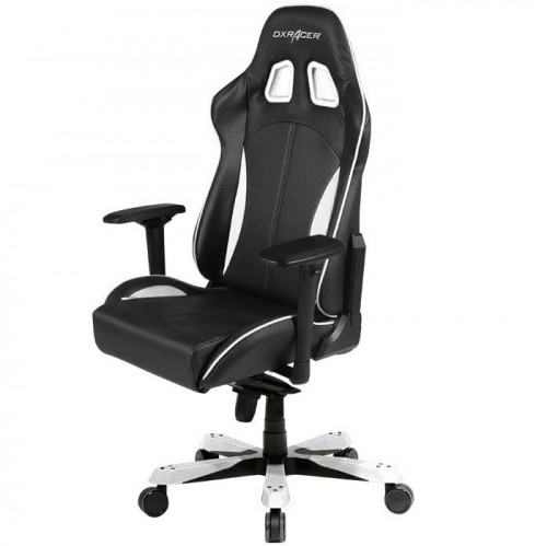 кресло геймерское dxracer king ks57 черно-белое в Екатеринбурге