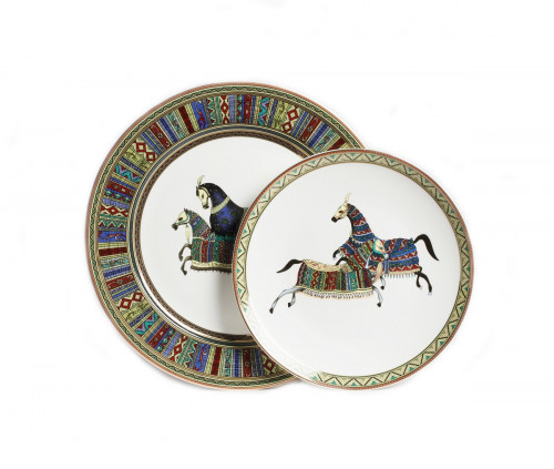 комплект тарелок antique (темная) в Екатеринбурге
