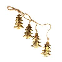гирлянда новогодняя подвесная елки золотые golden trees, 65 см в Екатеринбурге