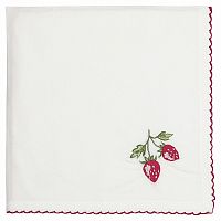 салфетка strawberry red w/embroidery в Екатеринбурге