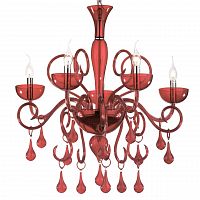 подвесная люстра ideal lux lilly sp5 rosso в Екатеринбурге