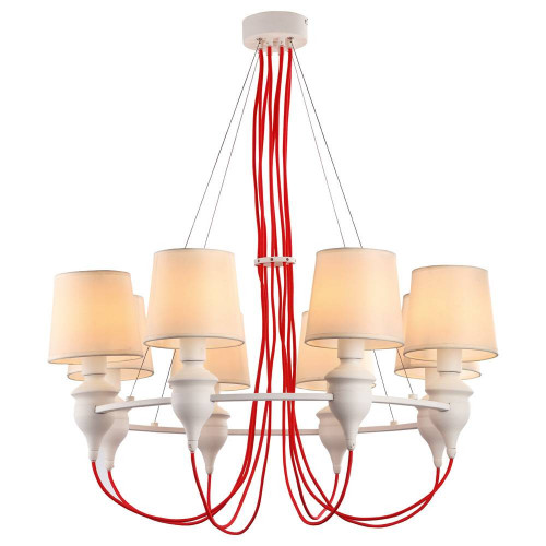 подвесная люстра arte lamp sergio a3325lm-8wh в Екатеринбурге