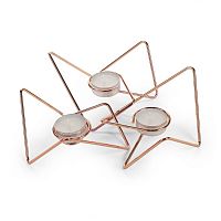 набор подсвечников медных металлических для чайных свечей tri-angular loop, 7 см, 3 штуки в Екатеринбурге