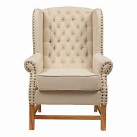 кресло мягкое с ушами french provincial armchair бежевое в Екатеринбурге