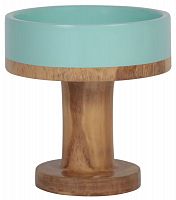 ваза настольная rustic chic bowl blue wood в Екатеринбурге