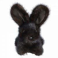 игрушка зайчик (темно-коричневый) натуральный мех норки в Екатеринбурге