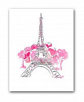 постер paris а3 (розовый) в Екатеринбурге