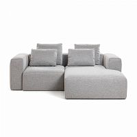 диван blok sofa 2 правый угол светло-серый от la forma (ex julia grup) в Екатеринбурге