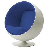 детское кресло eero ball chair бело-синее в Екатеринбурге