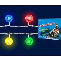 светодиодная гирлянда «шарики» 280см rgb (07921) uniel uld-s0280-020/dta rgb ip20 balls в Екатеринбурге