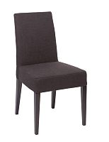 стул aylso dining chair кожа тёмно-коричневая в Екатеринбурге