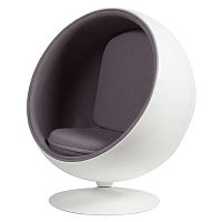 кресло eero ball chair серое в Екатеринбурге