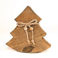 украшение новогоднее ель деревянная wooden tree, 15х14х2,5 см в Екатеринбурге