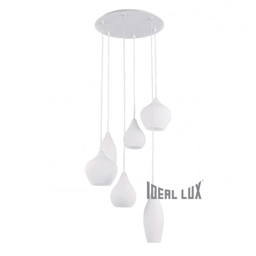 подвесная люстра ideal lux soft sp6 bianco в Екатеринбурге