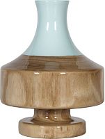 ваза настольная rustic chic vase blue wood в Екатеринбурге