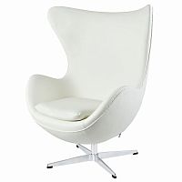 кресло egg chair by arne jacobsen белое в Екатеринбурге