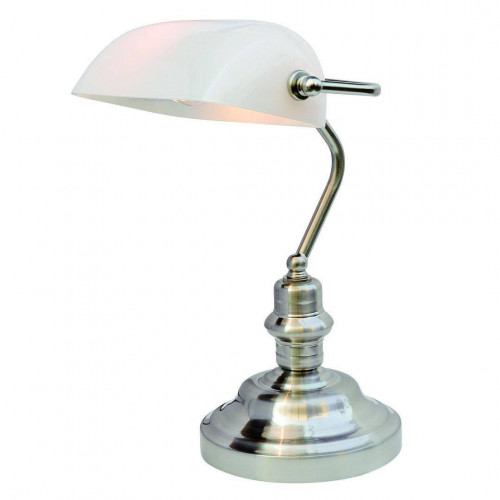 настольная лампа arte lamp banker a2491lt-1ss в Екатеринбурге