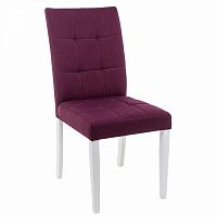 стул деревянный madina white / fabric purple в Екатеринбурге