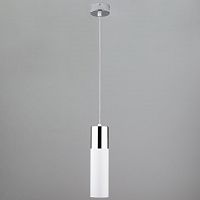 подвесной светильник eurosvet double topper 50135/1 led хром/белый в Екатеринбурге