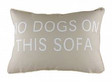 подушка с надписью no dogs on this sofa в Екатеринбурге