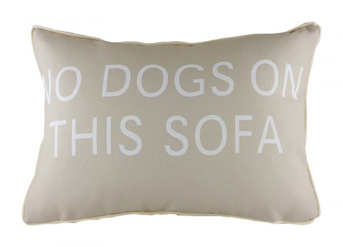 подушка с надписью no dogs on this sofa в Екатеринбурге