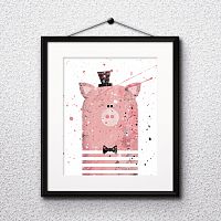 постер pig а4 в Екатеринбурге