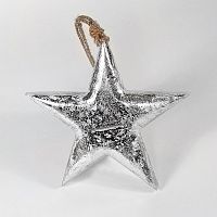 игрушка на елку звезда серебряная snow star, 23х23х3 см в Екатеринбурге