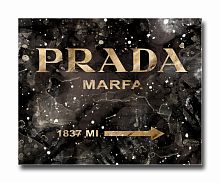 постер prada mafia на чёрном в золотом a4 в Екатеринбурге