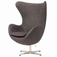 кресло egg chair серое в Екатеринбурге