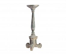 подсвечник фигурный голубой состаренный на 1 свечу antique blue finish, 61 см в Екатеринбурге