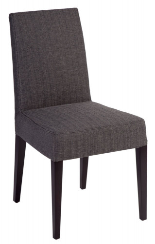 стул aylso dining chair кожа тёмно-серая в Екатеринбурге