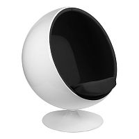 кресло eero aarnio style ball chair черное в Екатеринбурге