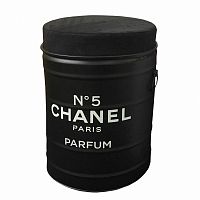 декоративная бочка-пуф chanel №5 black m в Екатеринбурге