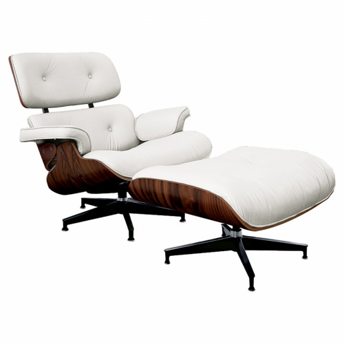 кресло lounge chair & ottoman белое в Екатеринбурге