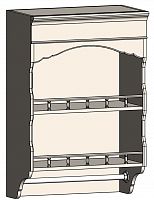 шкаф с полками и фигурным основанием навесной марсель молочно-белый в Екатеринбурге