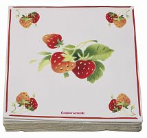 салфетки бумажные клубника comptoir de famille в Екатеринбурге