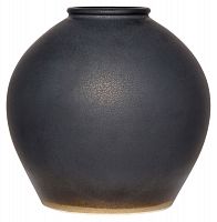 ваза керамическая объемная 26 см antiqued черная в Екатеринбурге