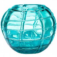 ваза стеклянная ice (синяя) 17*19 в Екатеринбурге