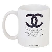 кружка с рисунком drink champagne. coco chanel в Екатеринбурге