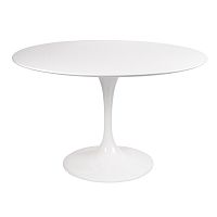 стол eero saarinen style tulip table mdf d110 глянцевый белый в Екатеринбурге