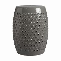 керамический столик-табурет cutwork garden stool серый в Екатеринбурге