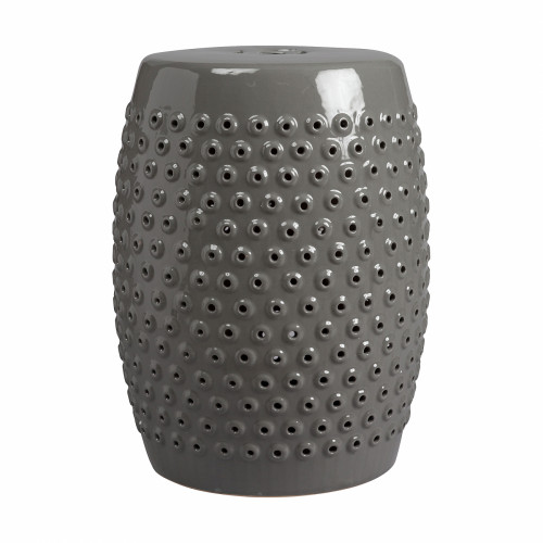 керамический столик-табурет cutwork garden stool серый в Екатеринбурге