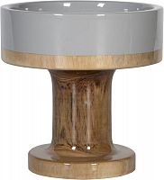 ваза настольная rustic chic bowl grey wood в Екатеринбурге